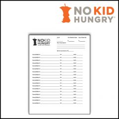Taste of the Nation, Bid Sheets, Pack of 50, product thumbnail