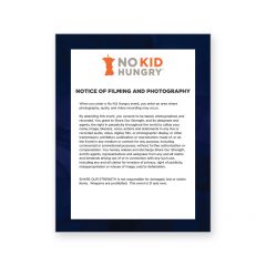 Taste of the Nation, Notification Sign, product thumbnail