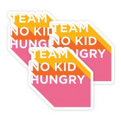 TOTN No Kid Hungry 3.5" Contour Cut Stickers