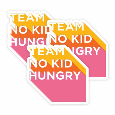 TOTN No Kid Hungry 3.5" Contour Cut Stickers